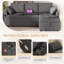 3 Seater Linen Sofa Bed-1678569048