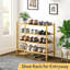 4-tier Bamboo Shoe Rack – Stackable, Heavy-duty Organizer For Entryway, Bedroom, Or Closet