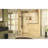 DreamLine Unidoor Plus 41 1/2 - 42 inch W x 72 inch H Frameless Hinged Shower Door in Matte Black-121834167-121834169