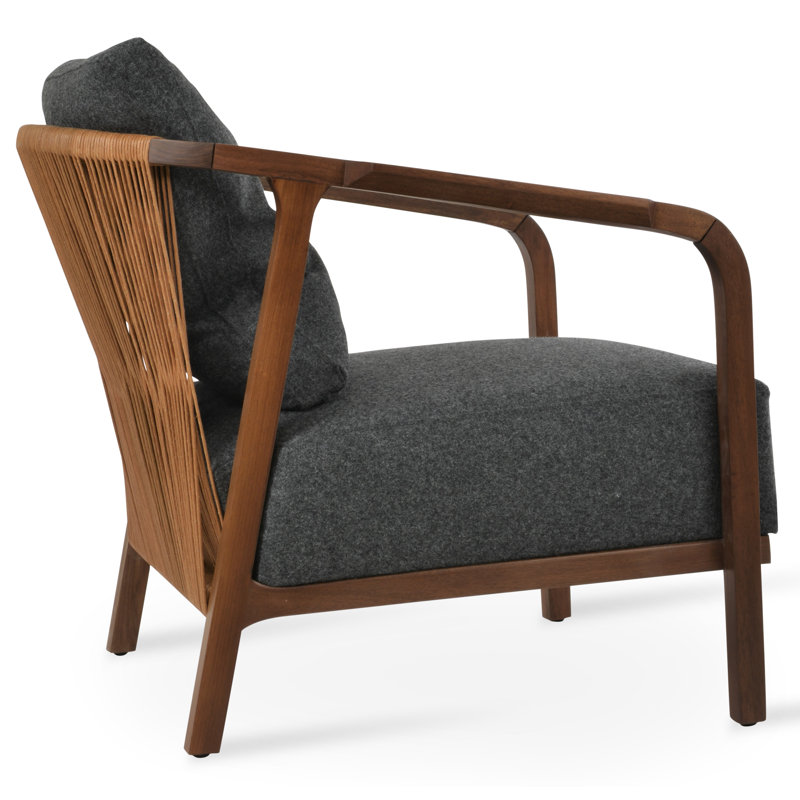 Drops Armchair in Fabric, Dark Gray