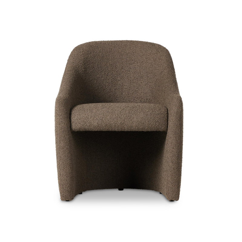 Levi Upholstered Arm Chair, Brown