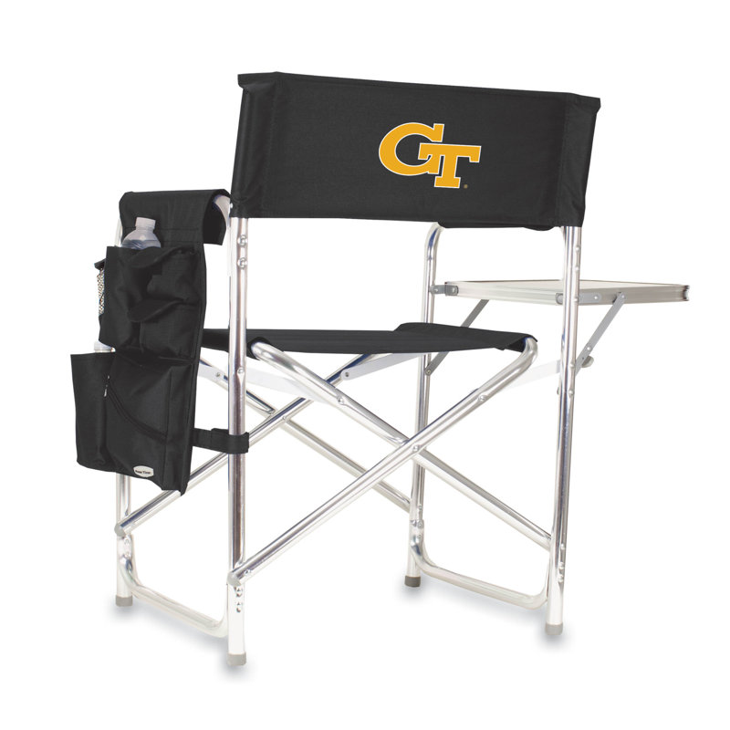 Sports Chair Director Chair, Black, Georgia Tech University Yellow Jackets