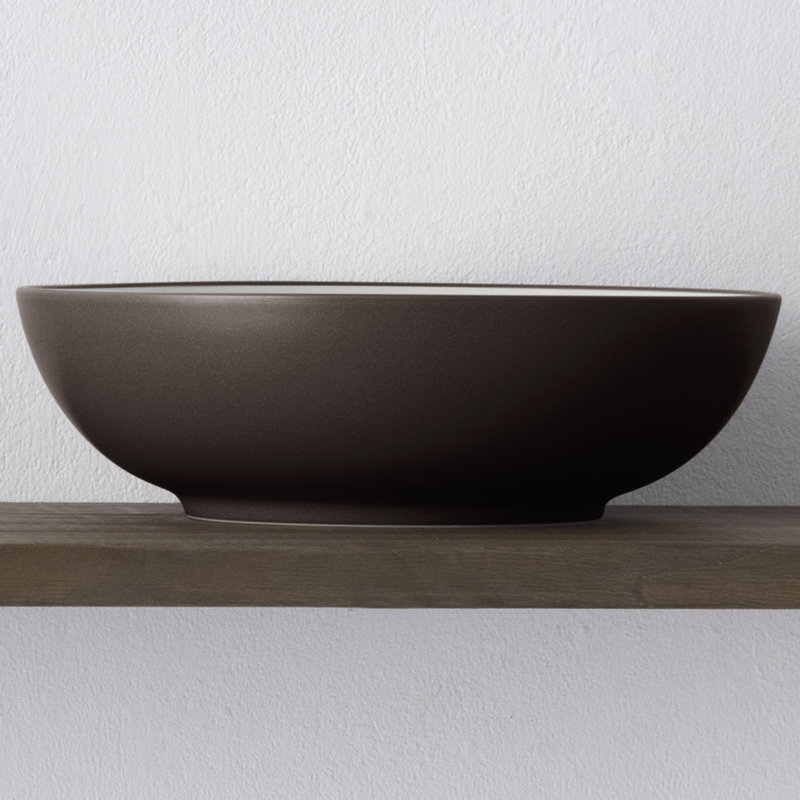 Noritake Colorwave Round Vegetable Bowl, 9-1/2", 64 Oz., Chocolate