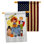 Drapeau de maison Joyful Halloween 2 côtés en polyester 40 x 28 po