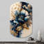 Gistel - Art mural asymétrique en forme de cylindre floral-110484012