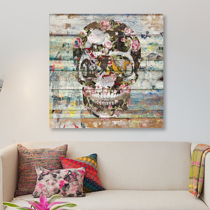 «Under the Watchful Eye (Skull)», impression sur toile, H 12 po x l 12 po x P 1,5 po, Toile tendue