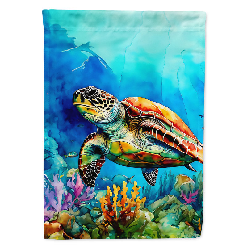 Drapeau de maison en polyester H 40 po x l 28 po Cerveny