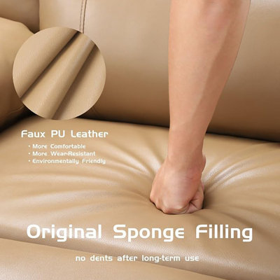 Fauteuil inclinable surdimensionné 37,4 po, fauteuil inclinable et pivotant à 360 ° avec chaleur et massage