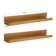 Tara 2 Piece Metal Floating Shelf