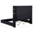 Judah Black Upholstered Easternflame Visualizer Bed-106217104-106217102