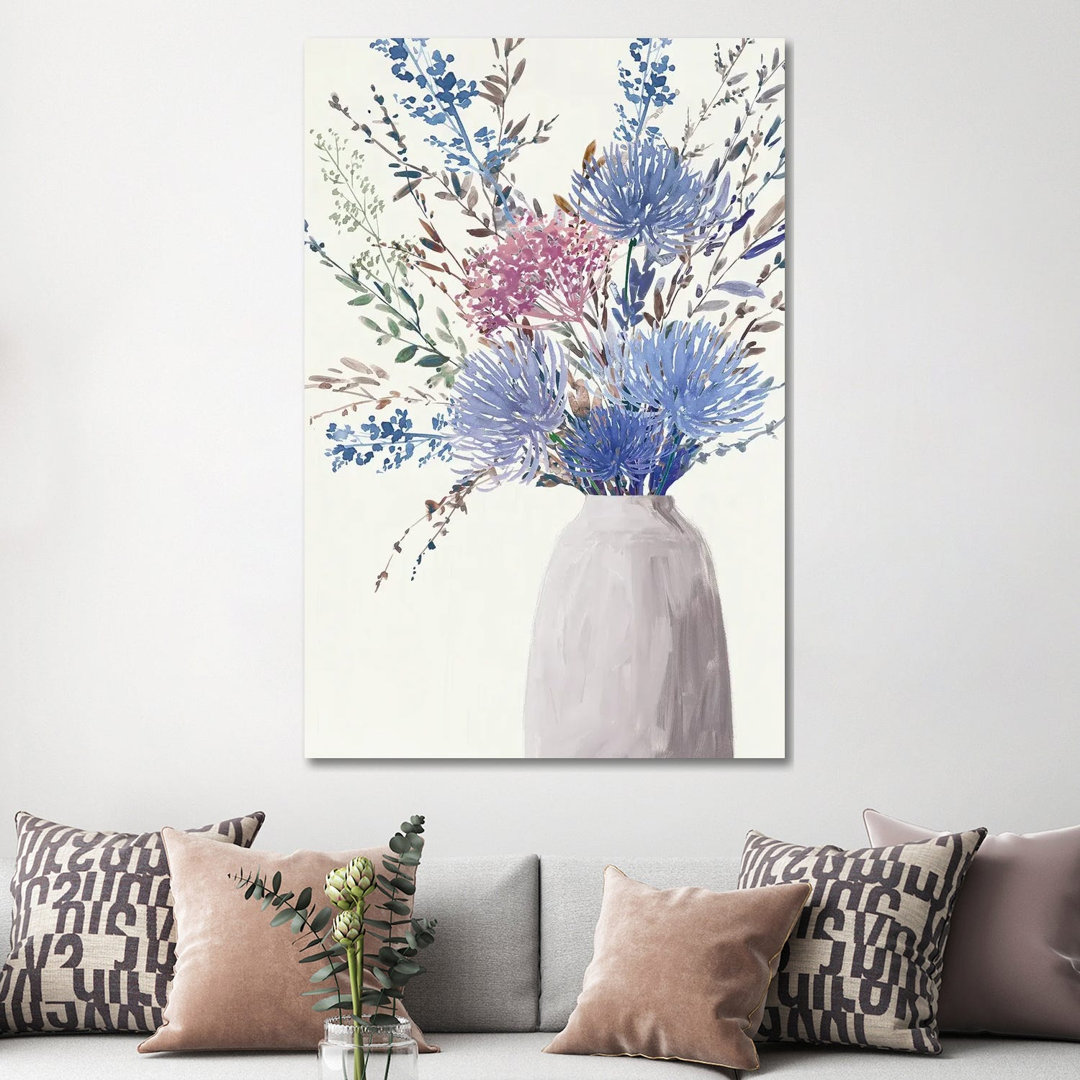 Vibrant Blooms In Subtle Vase