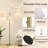 Dimmable 3-Light Floor Lamp With Adjustable Arms, Linen Shades, And Heavy Base For Living Room, Bedroom, Or Office, Includes LED Bulbs