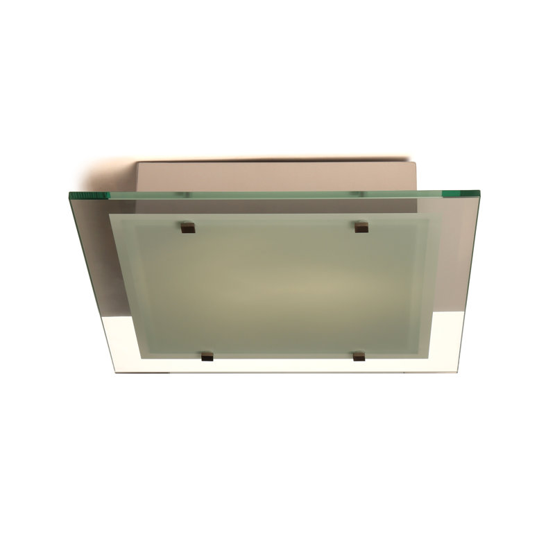Plafonnier semi-encastré Contempra, H 3 po x l 13,5 po x P 13,5 po