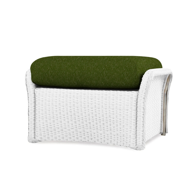 Weekend Retreat Outdoor Ottoman, Remy Cloud, White