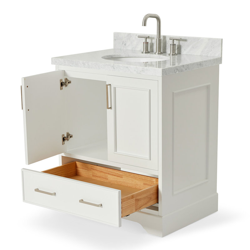 Ensemble de meuble-lavabo simple 31 po Abshire, Blanc