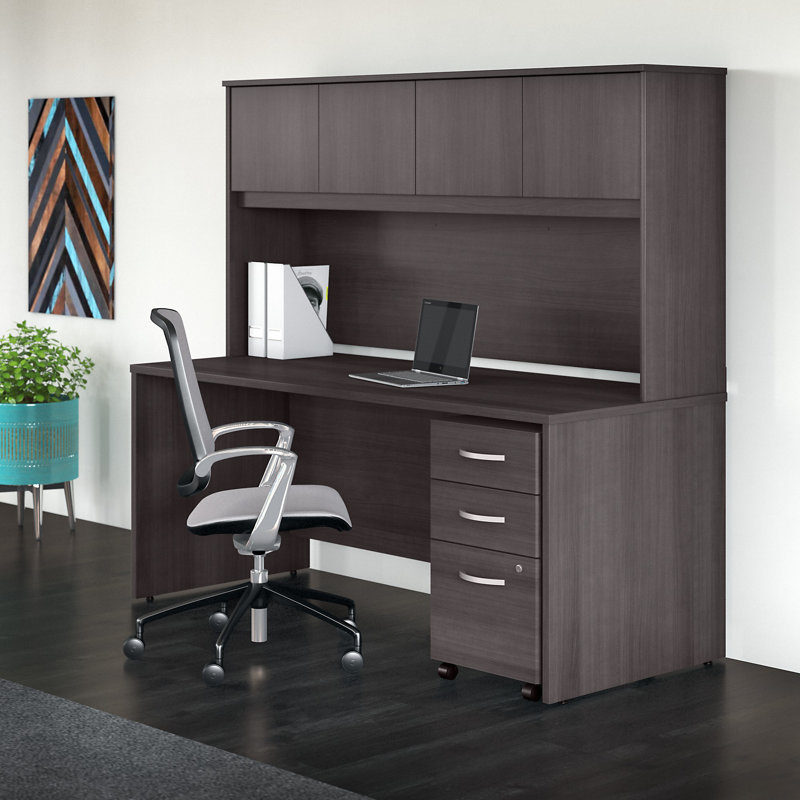 Studio C Executive Desk, Storm Gray