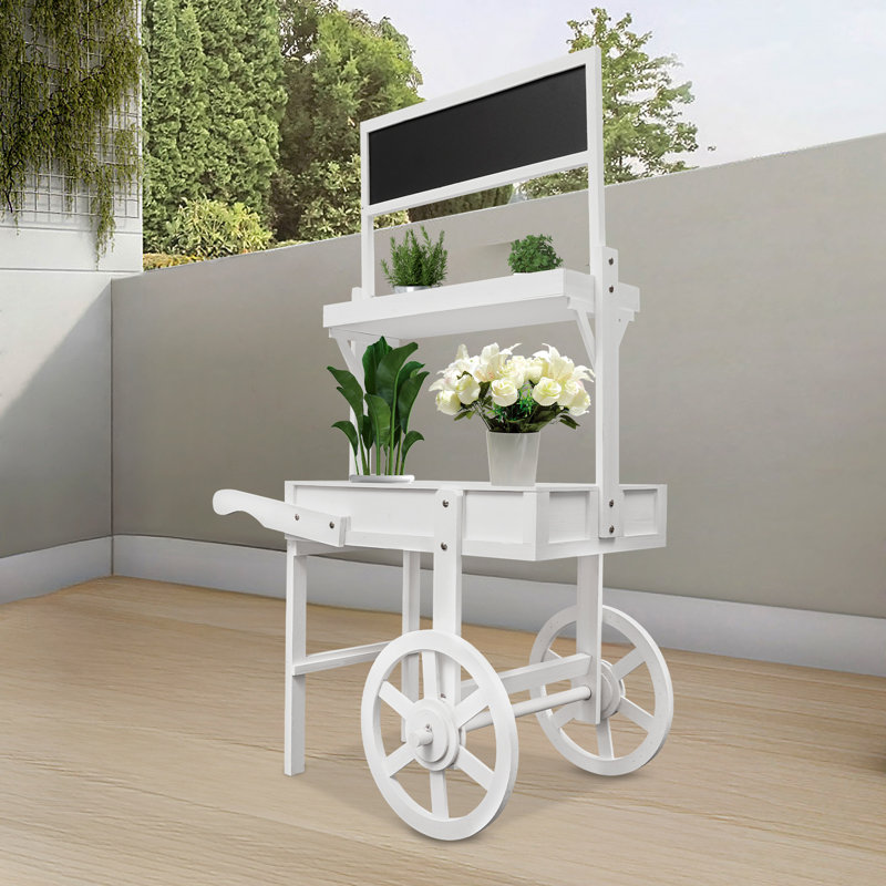 Présentoir à fleurs et plantes sur pied, Blanc