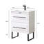 Meuble-lavabo simple 24 po blanc moderne
