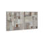 In Place Set Canvas Abstract Print by Oliver Gal, Black Frame, 16 x 20-1803236192-1803236221