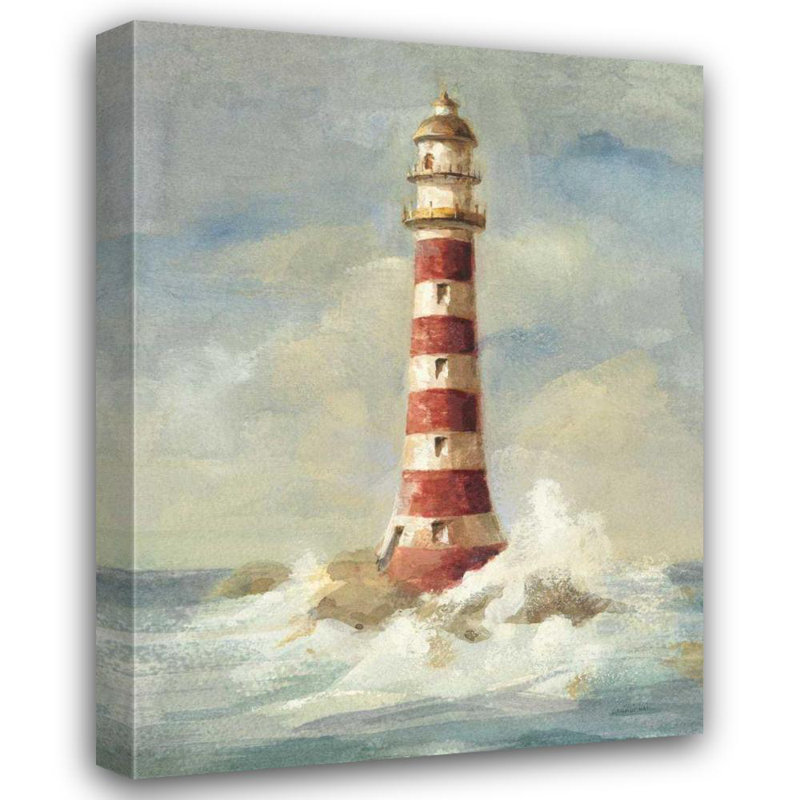 «Breakwater Bay Nai, Danhui Gallery», art sur toile tendue: Phare II, H 18 po x l 15 po