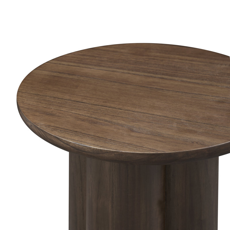 Mayville Solid Wood Side Table, Dark Walnut, Dark Walnut