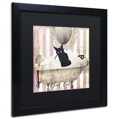 Jadaya 'Bad Cat II' Framed Graphic Art