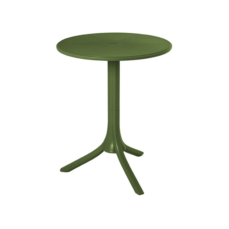 Table d'appoint d'extérieur ronde 23,6 po Giannie, Vert