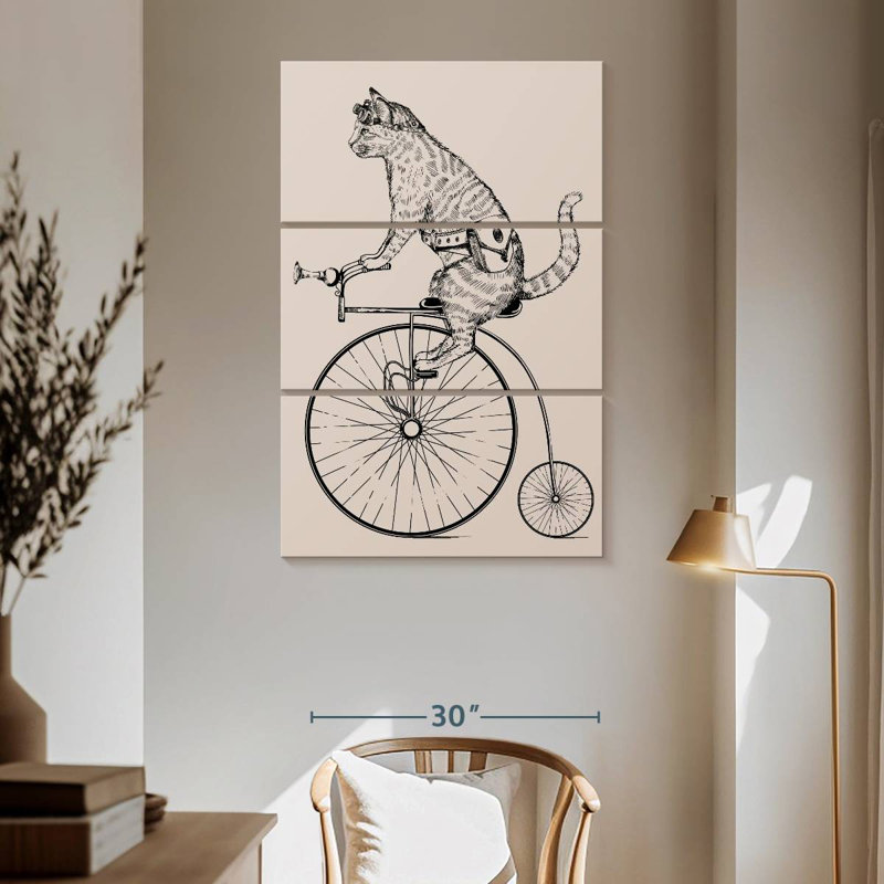 Steampunk Cat, 65" H x 42" W