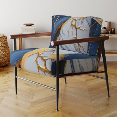 Crymble - Fauteuil d'appoint rembourré en velours