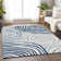 Premium Machine Washable Prisco Blue Rug