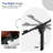 Mobile Computer Desk, Adjustable Height Standing Table, Laptop Desk Rolling Sit-Stand with Wheels-80291864