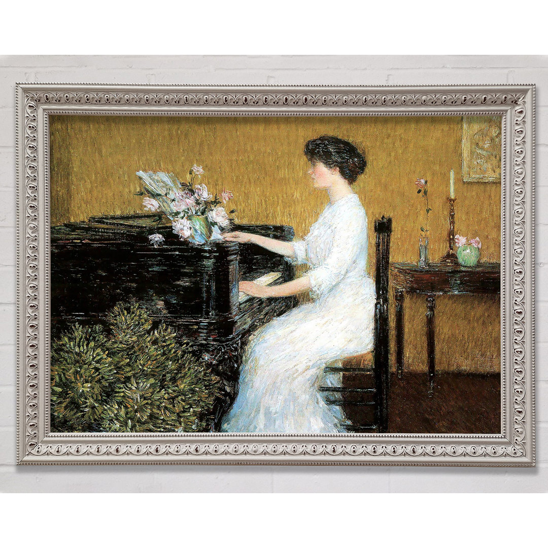 At The Piano von Childe Hassam - Einzelne Bilderrahmen Kunstdrucke