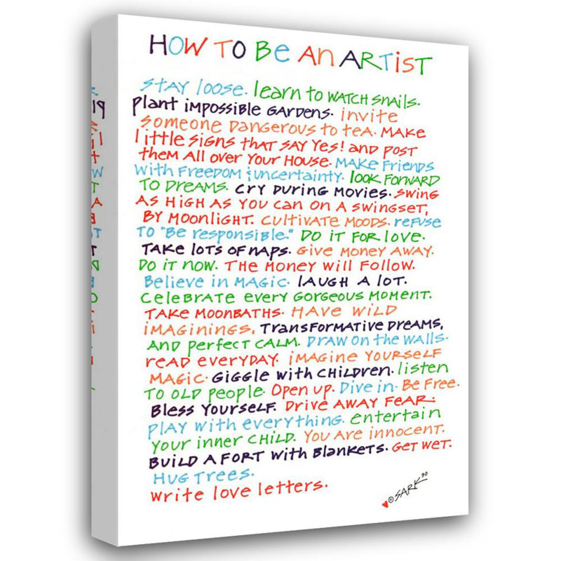 Comment être un artiste IMA-S267, H 40 po x l 26 po