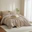 Ensemble de housse de couette en vichy 100% coton délavé à carreaux XINMIANFANG Gingham-121478534-121478533