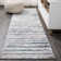 Tapis gris / turquoise Batten