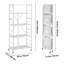 Étagère de rangement pliante avec roulettes 5 niveaux-15041645-15041644