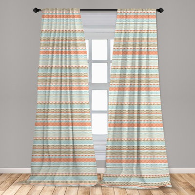 Akanni Slot Top Semi Sheer Curtains