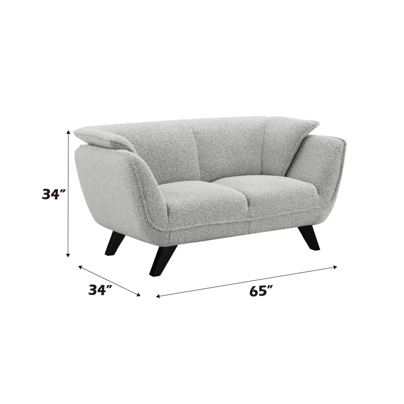 Causeuse Nayeli, Boucle gris clair