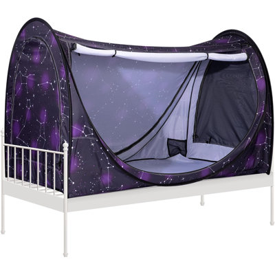 Polyester Pop-Up Privacy Bed Canopy Twin Size