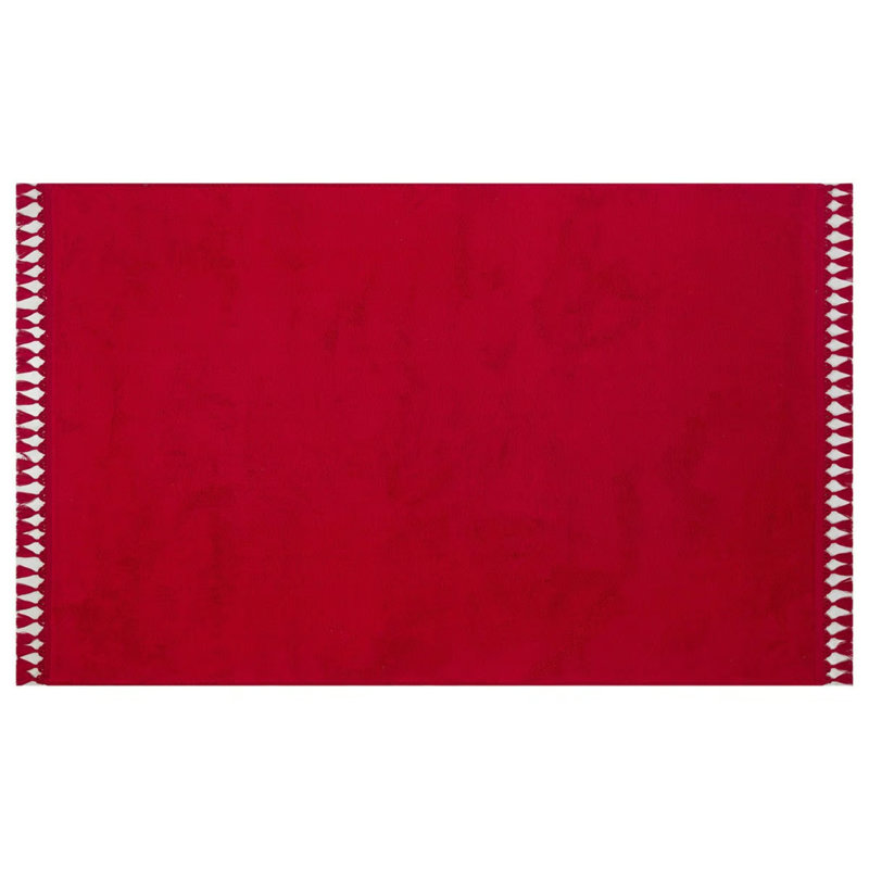 Tapis lavable en coton tissé à la machine Florestela, Rectangle 6 pi 7 po x 9 pi 10 po