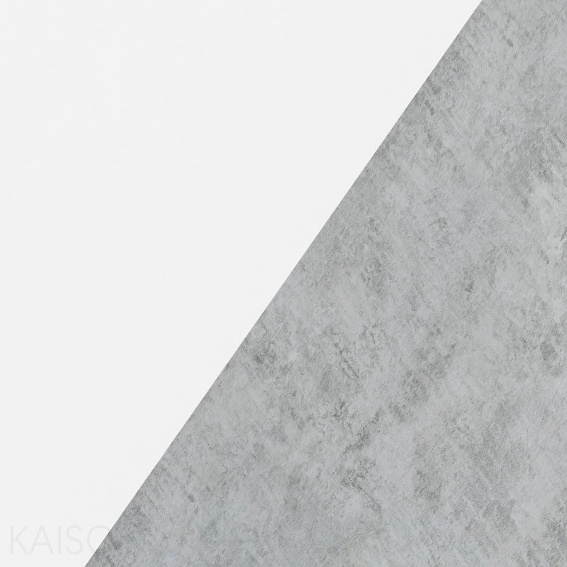 Console décorative, stratifié pour le salon - gris / blanc