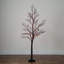 6 pi Arbre de Noël artificiel pré-éclairé avec 320 lumières à DEL orange et mauve