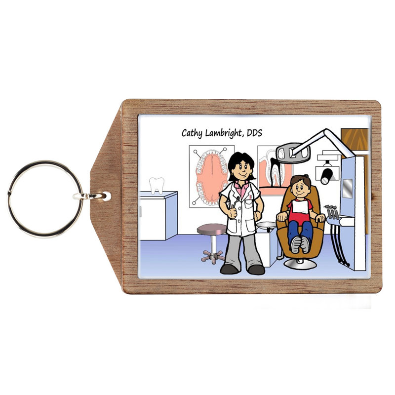Dentiste personnalisé - Porte-clés féminin