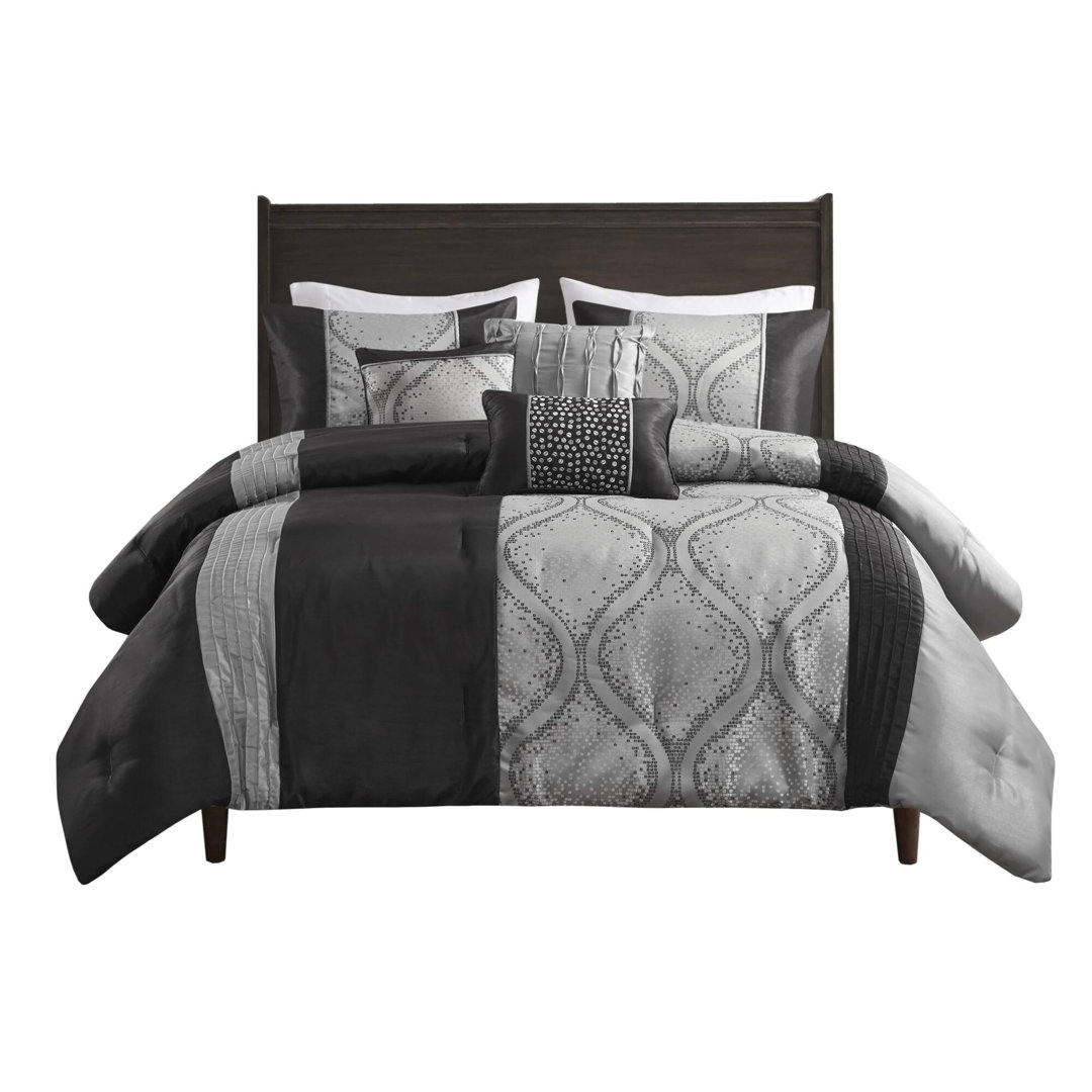 Lori 6 Piece Jacquard Comforter Set With Throw Pillows Madison Park