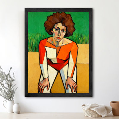 «Black», encadré noir, abstrait, fusion de couleurs, femmes, art mural, impressions de style rétro