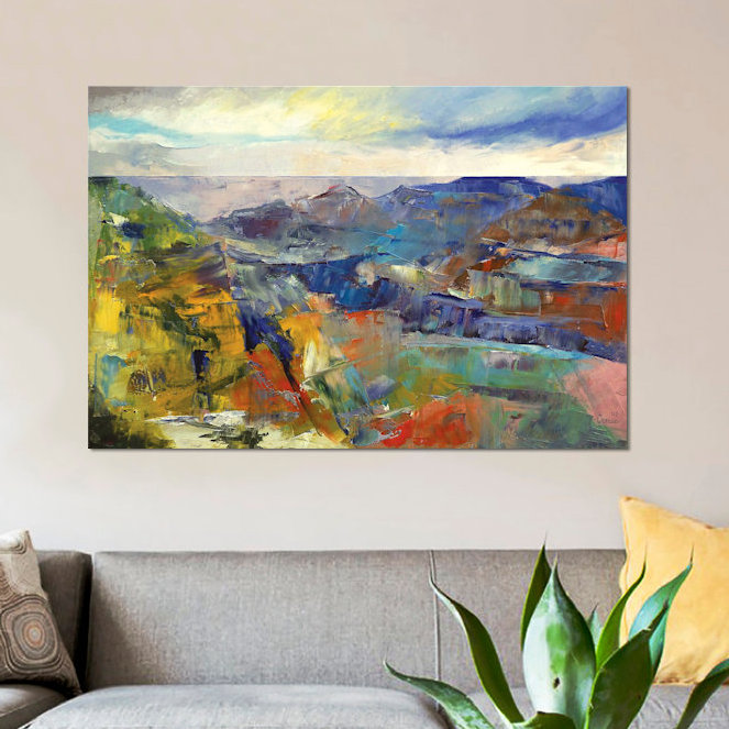 « grand canyon », reproduction d’art sur toile, H 8 po x l 12 po x P 0,75 po