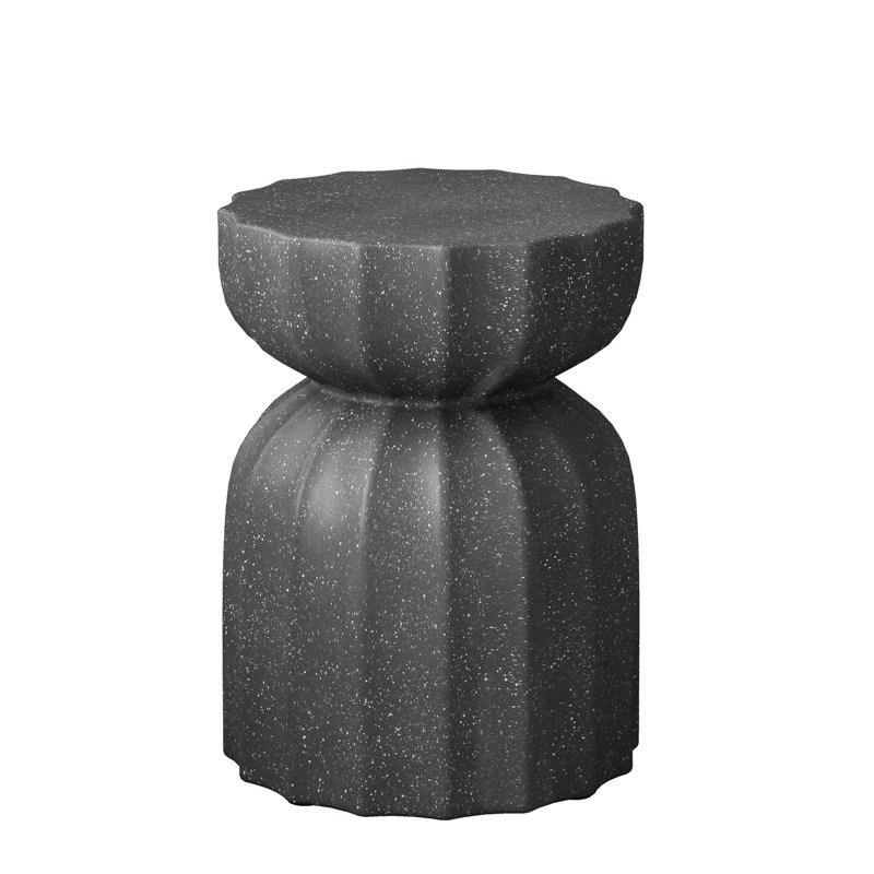 2pc Grey Cement 13" Waterproof Coffee Table And Side , For Indoor Outdoor Spaces, High Durability 13", Suitable Use, Low Maintenance