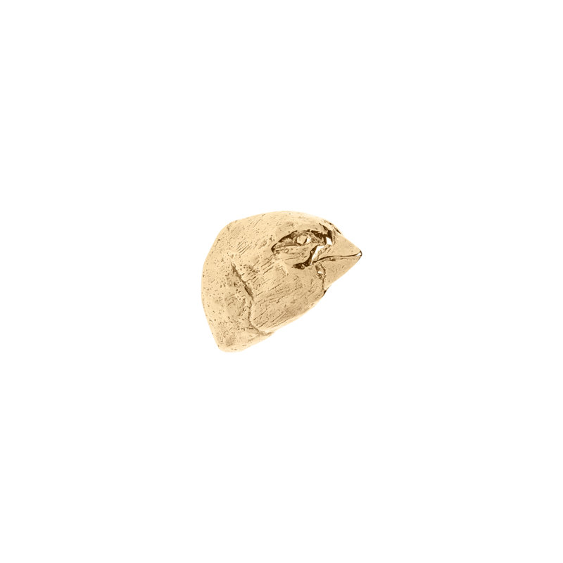 Bird Bronze Novelty Knob, Silicon Bronze Brushed