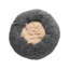 Lit rond moelleux doux pour animaux 15,7 x 15,7 po pour petits chiens lavable et antidérapant, noir-131214483