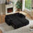 Black Fabric Sleeper Sofa Bed-1364788725